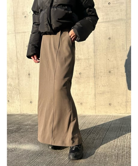 【即納】back slit long SK