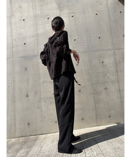 frill chiffon blouse