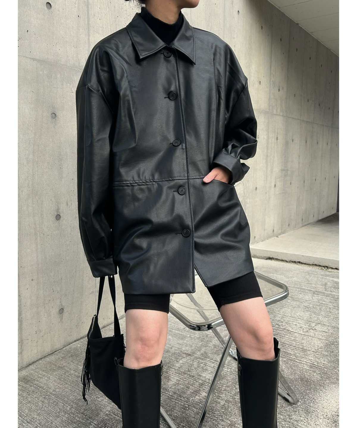 IRENE 19AW オーバージャケット 再入荷】over eco leather jacket | ©1989