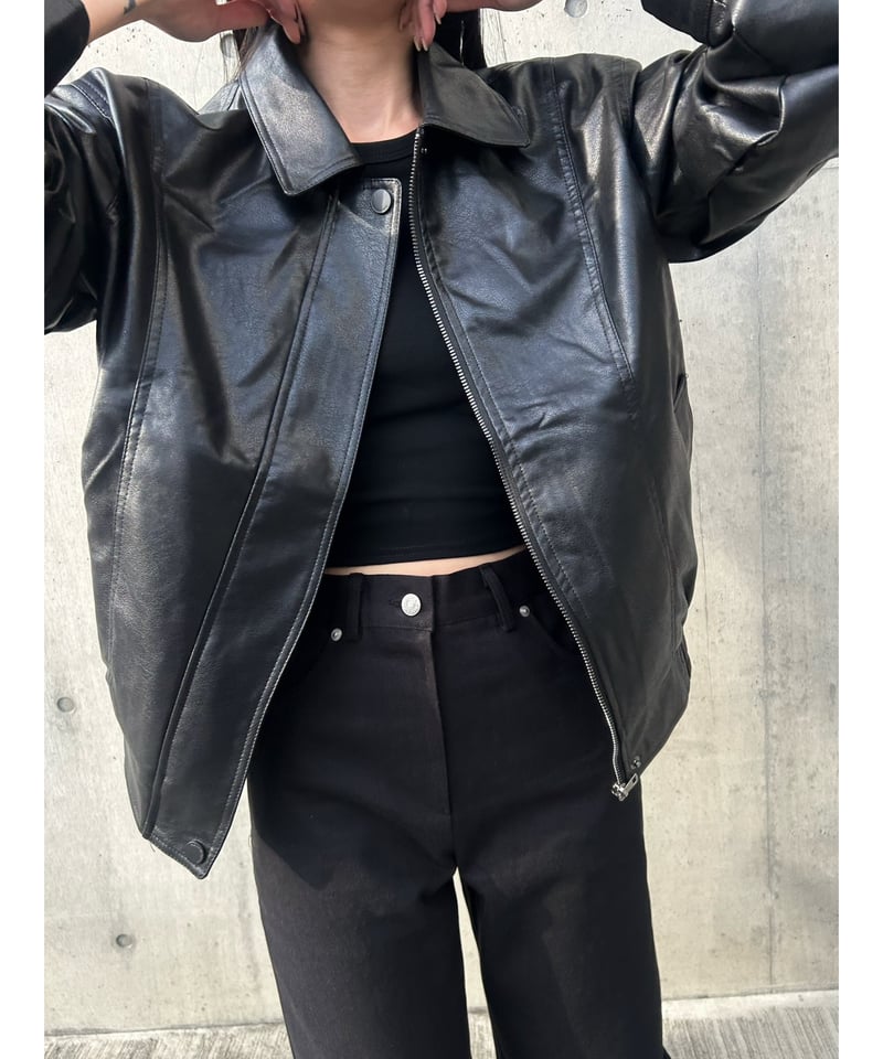即納】eco leather jacket | ©1989
