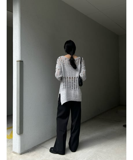 【即納】header loose knit