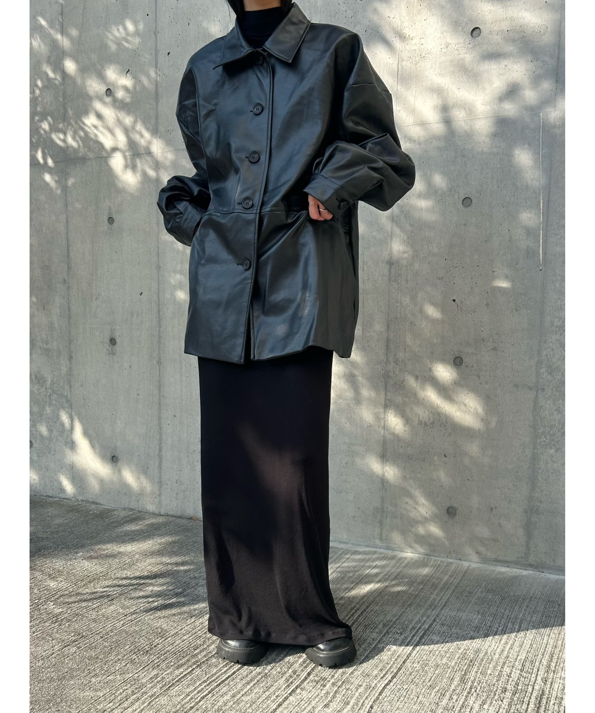 再入荷】over eco leather jacket | ©1989 再入荷】over eco leather jacket | ©1989
