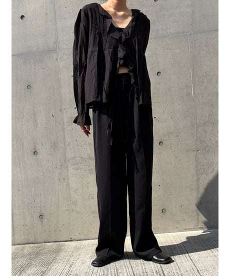 frill chiffon blouse