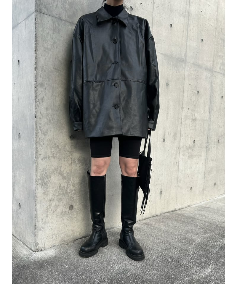 再入荷】over eco leather jacket | ©1989 再入荷】over eco leather jacket | ©1989