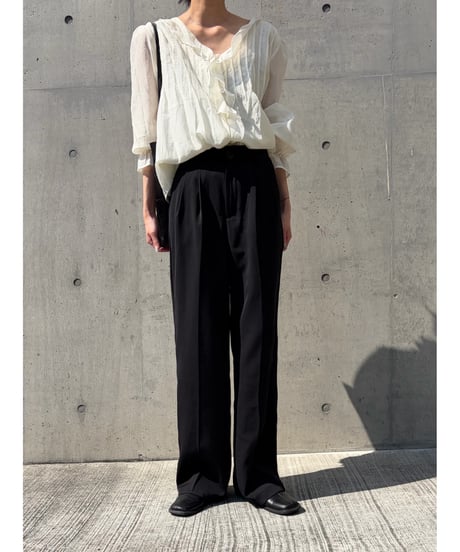 frill chiffon blouse
