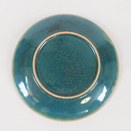 Melt series 6MARU plate - Bottle green