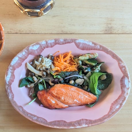 Melt series oval plate L -明けの明星