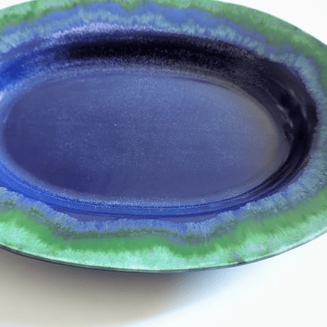 Melt series oval plate  L - 深海
