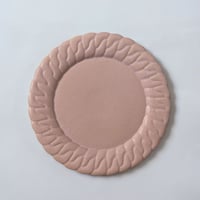 Chain dish L - Smoke pink
