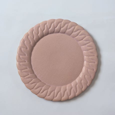 Chain dish L - Smoke pink