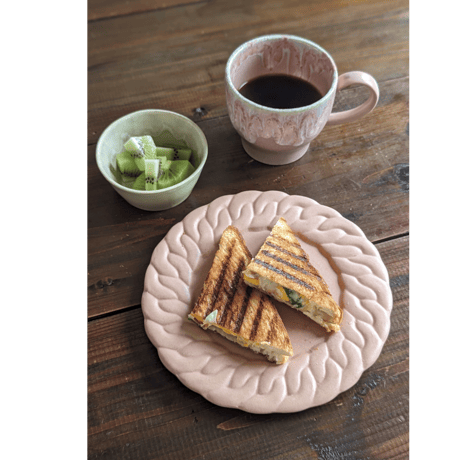 Chain dish S - Smoke pink