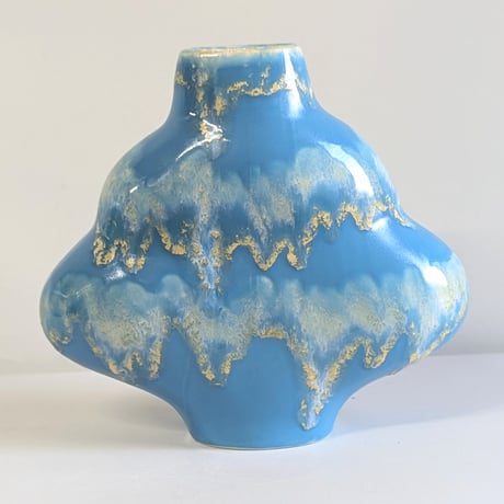 -We-  Flower vase - Niagara blue