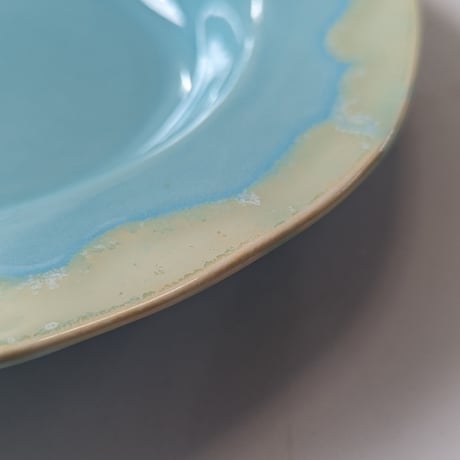 Melt series oval plate L -湖