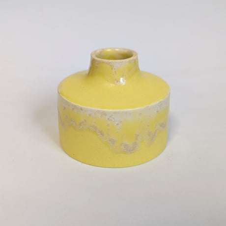 Melt series flower vase -Lemon yellow