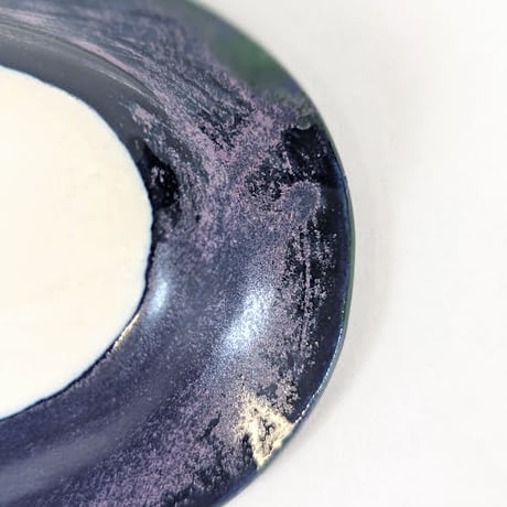 Melt series oval plate S - 深海