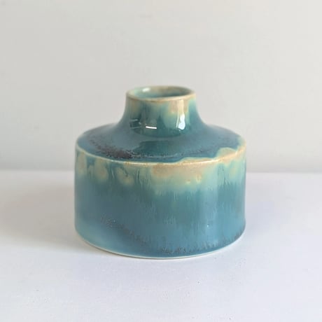 Melt series flower vase - Bottle green