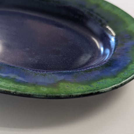Melt series oval plate  L - 深海