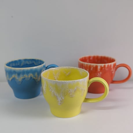 Melt mug cup L -Lemon yellow