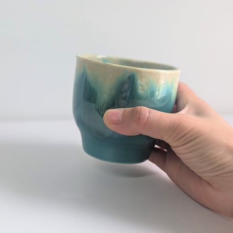 Melt series free cup - Bottle green