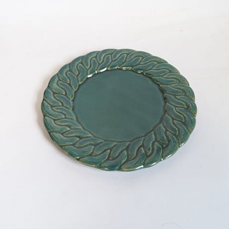 Chain dish S - Bottle green