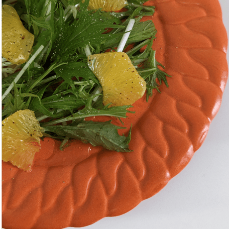 Chain dish L - Sunrise orange