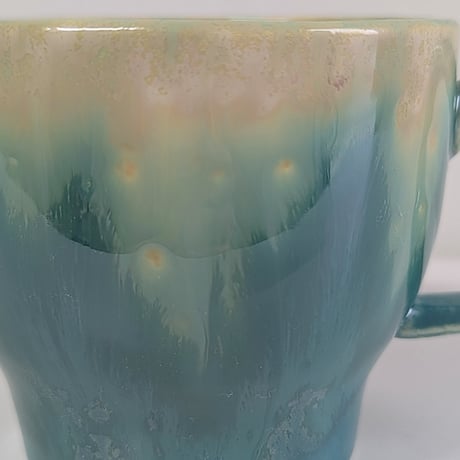 Melt series mug cup L - Bottle green