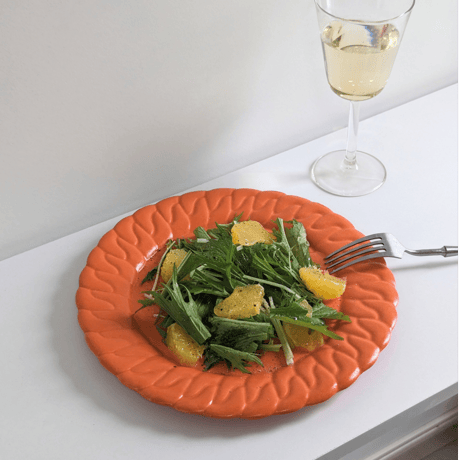 Chain dish L - Sunrise orange