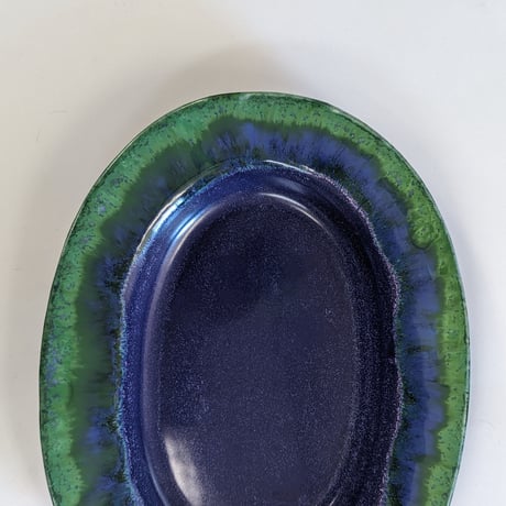 Melt series oval plate  L - 深海