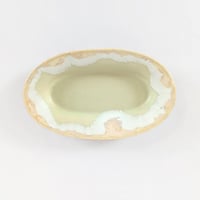 Melt series oval plate S - 雪どけ