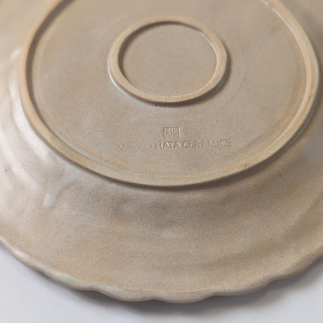 Chain dish L -Sand beige