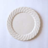 森のはなしchain dish-L-white