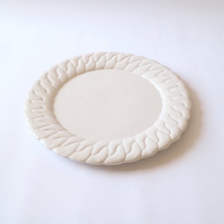 森のはなしchain dish-L-white