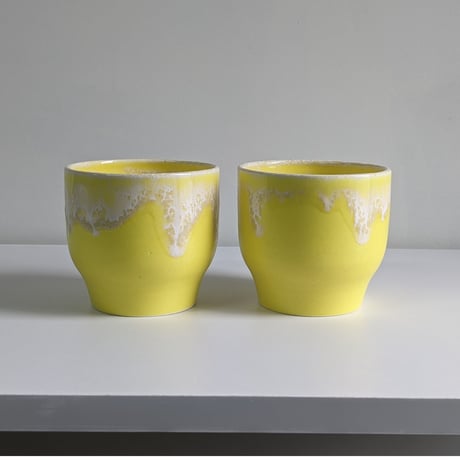 Melt series free cup-レモンイエロー