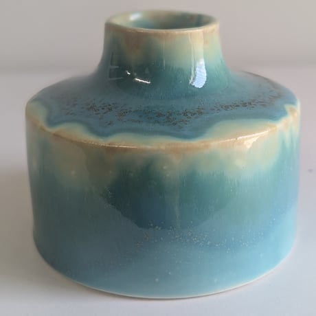 Melt series flower vase - Bottle green