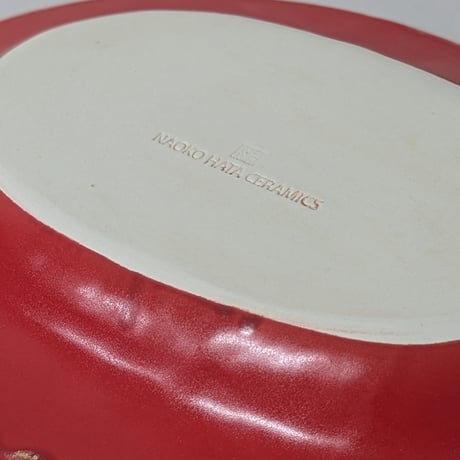 Melt series Oval plate L - Red for Limited color