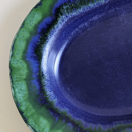 Melt series oval plate  L - 深海