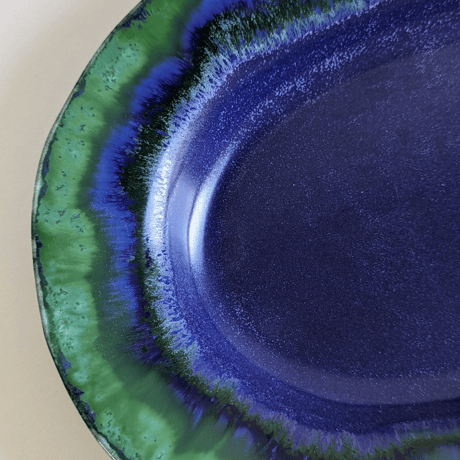 Melt series oval plate  L - 深海