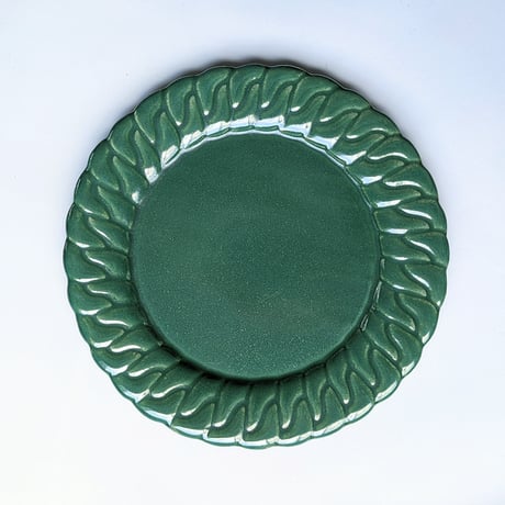 Chain dish L - Bottle green