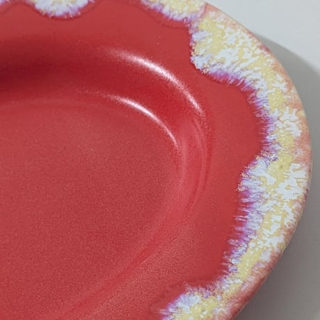Melt series Oval plate L - Red for Limited color