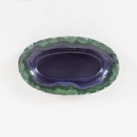 Melt series oval plate S - 深海