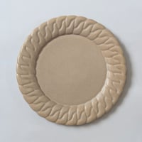 Chain dish L -Sand beige