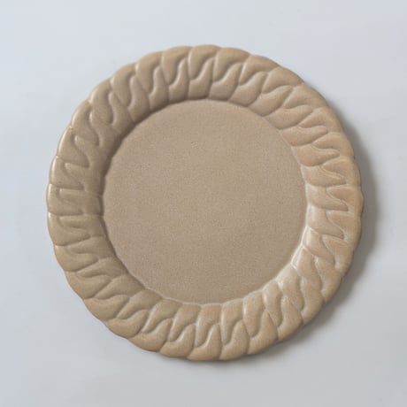 Chain dish L -Sand beige