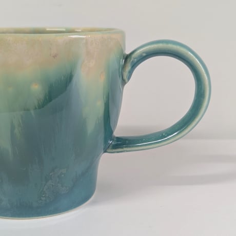 Melt series mug cup L - Bottle green