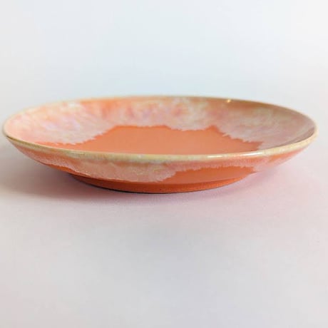 Melt series 4MARU plate - Sunrise orange