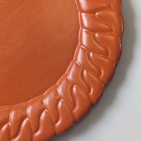 Chain dish L - Sunrise orange