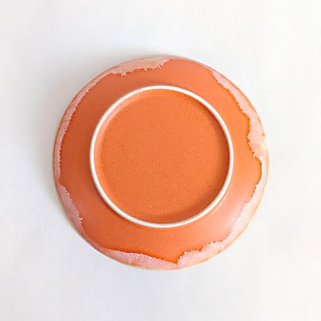 Melt series 4MARU plate - Sunrise orange