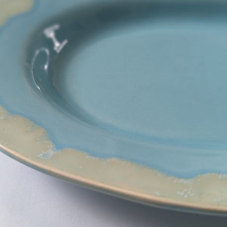 Melt series oval plate L -湖