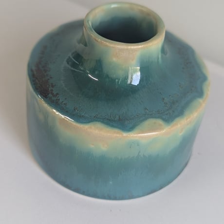 Melt series flower vase - Bottle green