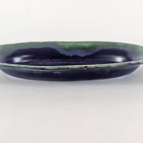 Melt series oval plate S - 深海