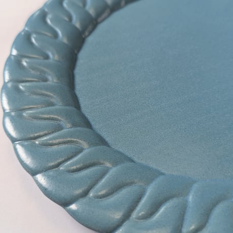 Chain dish L - Niagara blue